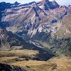 Vue sur le cirque de Gavarnie pendant la monte au Pimen