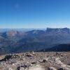 Vue du sommet sur le plateau de Bure