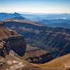 Canyons espagnols depuis le sommet de l'Escuzana