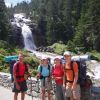 Devant la cascade prs du Pont d'Espagne
