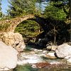 Pont Gnois sur la rivire de Tartagine en Corse