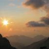 Coucher de soleil sur la terrasse du C arrozzu