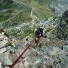 Ossau, descente en rappel