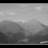 Pic du Midi de Bigorre en noir et blanc