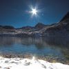 Soleil sur le lac dets Coubous