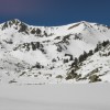 Pic de Gourguet depuis le lac de Gourguet en hiver