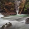 Pont d'Espagne en arrire plan