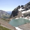 Lac de l'Eychauda vu depuis le Col des Grangettes