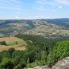 Vue sur la valle du Lot depuis le village de Roquelaure