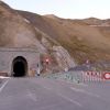 Tunnel du Galibier le soir, route ferme au dessus  cause de la neige