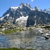 Lac de Tuckett lors de la randonne au Glacier Blanc