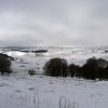 Paysage d'Aubrac enneig et sublimement froid
