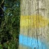 Double balisage, PR et autre chemin de rando, suivi lors d'une randone autre. Dpart d'Espalion