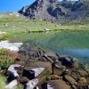 Lac Laramon dans les Alpes