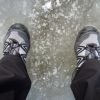 Photo : Salomon Wings sur la glace, gele