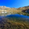 Arrive au lac Long dans les Hautes-Alpes