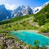 Au dessus du lac de la Douche