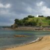 Depuis la plage de Saint Jean de Luz, une claircie