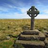 Croix de Rode, au dpart de la randonne au Signal de Mailhebiau, Aubrac