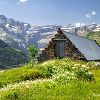 Grange  Saugu avec le cirque de Gavarnie