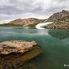 Grand lac de l'Oule dans les Alpes