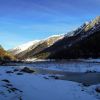 Le Lac d'Estaing gel et enneig