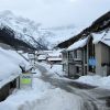 Centre ville de Gavarnie sous la neige