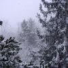 Paysage d'Aveyron sous la neige d'hiver