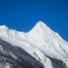 Pic de Viscos sous la neige fraichement tombée