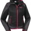 Photo : Veste softshell Jack Wolfskin Compound Jacket Noire/Rose