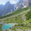Lac de la Douche, Alpes, randonne au lac du Glacier d'Arsine