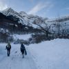 Raquettes  neige dans le cirque de Gavarnie