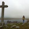 Lac de Saint Andol et sa croix, Aubrac, Lozre