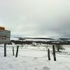 Village d'Aubrac sous la neige d'hiver