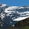 Zoom sur la grande cascade depuis le village de Gavarnie
