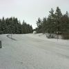 Neige sur Aubrac entre Laguiole et St Urcize, Aveyron