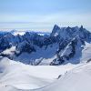 Panorama depuis les terrasses de l'Aiguille du Midi