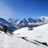 Le lac Blanc et le Mont Blanc