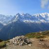 Point de vue sur le massif du Mont Blanc