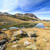 Lac de Coueyla Gran et cabane d'Aygues Cluses