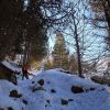 La monte continue, le soleil commence  apparatre