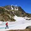 Marche sur la neige au lac des Chserys