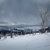 Neige et nuages en Aveyron