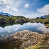Reflets dans le lac des Aires