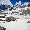 Lac et glacier d'Arsine