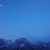 Pic de Ger et lune au levant