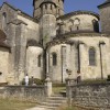 Le chevet de l'glise fortifie de St Robert