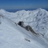 Vue sur les sommets depuis le tlphrique