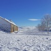 Buron enneig face au Lac des Moines