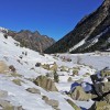 Lac de Gaube sous la neige